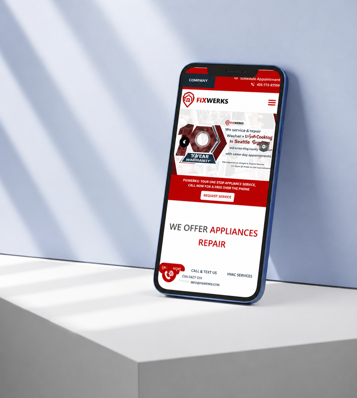 Project Name website preview