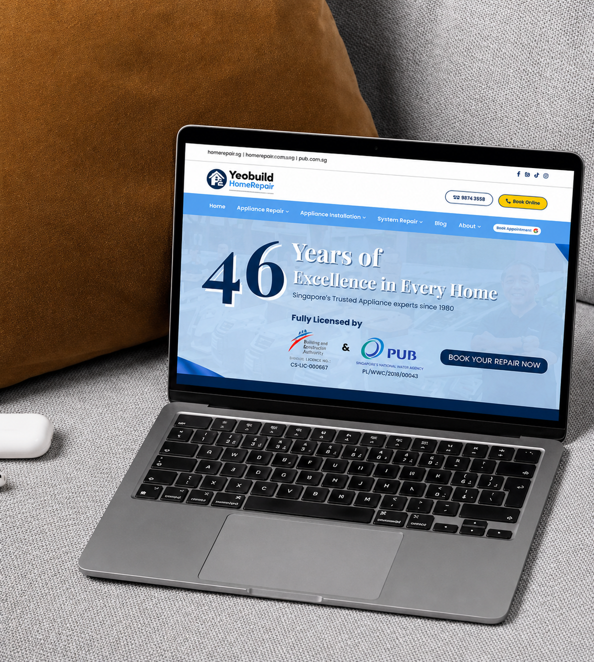 Project Name website preview